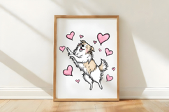 Funny Valentine Dog Clipart Product Image 3