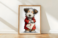 Funny Valentine Dog Clipart Product Image 3