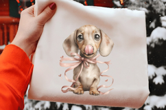 Funny Valentine Dogs Clipart, 4 Animal sublimation Design Product Image 2
