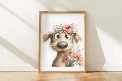 Funny Valentine Dogs Clipart, 4 Animal sublimation Design Product Image 3