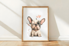Funny Valentine Dogs Clipart, 4 Animal sublimation Design Product Image 3