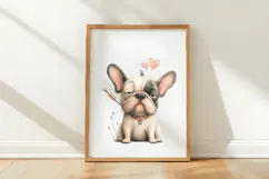 Funny Valentine Dogs Clipart, 4 Animal sublimation Design Product Image 3