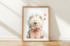 Funny Valentine Dogs Clipart, 4 Animal sublimation Design Product Image 3
