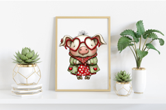 Funny Valentine Farm Animals Sublimation Product Image 2