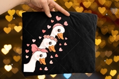 Funny Valentine Goose PNG, Cute Valentine Goose PNG, Pink Product Image 7