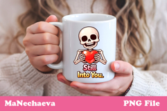 Funny Valentine Mug Sublimation | Skeleton Love Quote Product Image 1