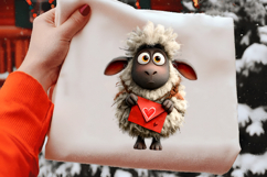 Funny Valentine Sheep Clipart Product Image 2