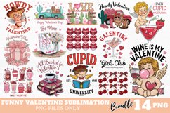 Funny Valentine Sublimation Bundle PNG Product Image 1