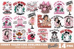 Funny Valentine Sublimation Bundle PNG Product Image 1