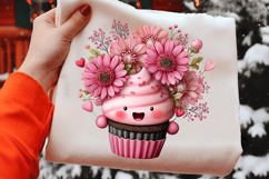 Funny Valentines Day Cupcake Clipart Product Image 2