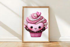 Funny Valentines Day Cupcake Clipart Product Image 3