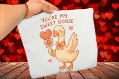 Funny Valentine's Day Goose PNG, You're My Sweet Goose PNG Product Image 3