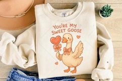Funny Valentine's Day Goose PNG, You're My Sweet Goose PNG Product Image 6
