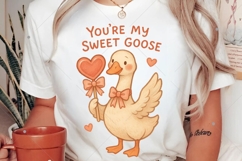 Funny Valentine's Day Goose PNG, You're My Sweet Goose PNG Product Image 2