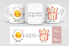 Valentines Day Sublimation Mug Wrap, couple mug wrap Product Image 2