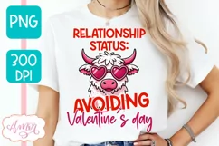 Anti Valentine's day PNG sublimation, Sarcastic valentines Product Image 1