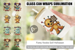 Glass Can Halloween Voodoo Doll Product Image 1