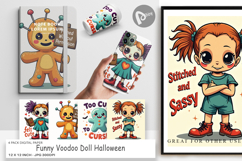 Digital Paper Halloween Voodoo Doll Product Image 1