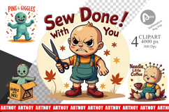 Halloween Voodoo Doll Clipart Product Image 1