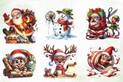 Funny Watercolor Christmas Sublimation Product Image 5