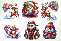 Funny Watercolor Christmas Sublimation Product Image 4