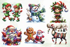 Funny Watercolor Christmas Sublimation Product Image 3