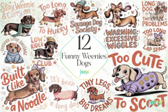 Funny Weenies Dogs Clipart Product Image 1