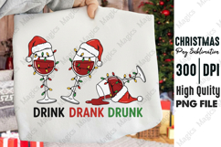 Funny Wine Christmas PNG Product Image 1