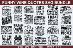 Funny Wine Quotes SVG Bundle - Funny Wine Quotes Design Product Image 1