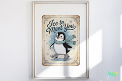 Funny Winter Greeting Card Clipart Product Image 4