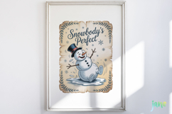 Funny Winter Greeting Card Clipart Product Image 5
