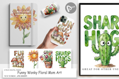 Wonky Floral Mom Digital Paper Product Image 1