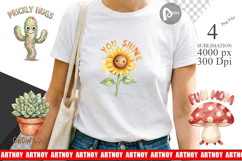 Funny Wonky Garden Mom Sublimation Product Image 1