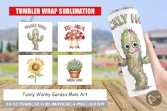 Funny Wonky Garden Mom Tumbler Product Image 1