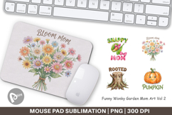 Funny Wonky Garden Mom Mouse Pad Product Image 1