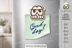 Funny Wooden Magnets Bundle Laser Cut. Fridge Magnet SVG Product Image 12