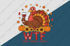 Funny WTF Thanksgiving Family Png Product Image 4