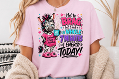 Funny Zebra Coffee Sublimation PNG Product Image 3