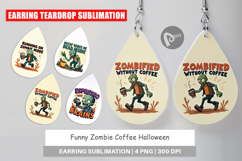 Earring Halloween Zombie Coffee Product Image 1