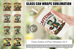 Glass Can Halloween Zombie Coffee Product Image 1