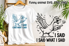 Cute Funny Animal SVG | Humorous Quote Design Product Image 1