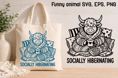 Sarcastic Funny Animal SVG | Mood Animal SVG Product Image 1