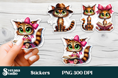 Funny animal stickers printable | Summer sticker PNG design Product Image 11