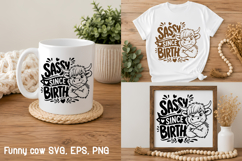 Sarcastic cow SVG | Farm animal SVG Product Image 1