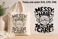 Sarcastic highland cow SVG | Funny Highland Cow SVG Product Image 1