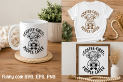 Sarcastic quotes highland cow SVG design | Farm animal SVG Product Image 2
