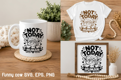 Sarcastic quotes highland cow SVG design | Farm animal SVG Product Image 3