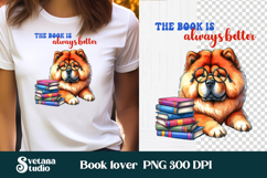 Funny dog book clipart bundle | Dog sublimation | Book lover Product Image 2