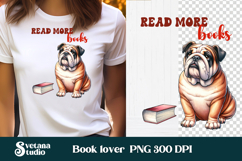 Funny dog book clipart bundle | Dog sublimation | Book lover Product Image 4