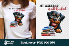 Funny dog book clipart bundle | Dog sublimation | Book lover Product Image 7